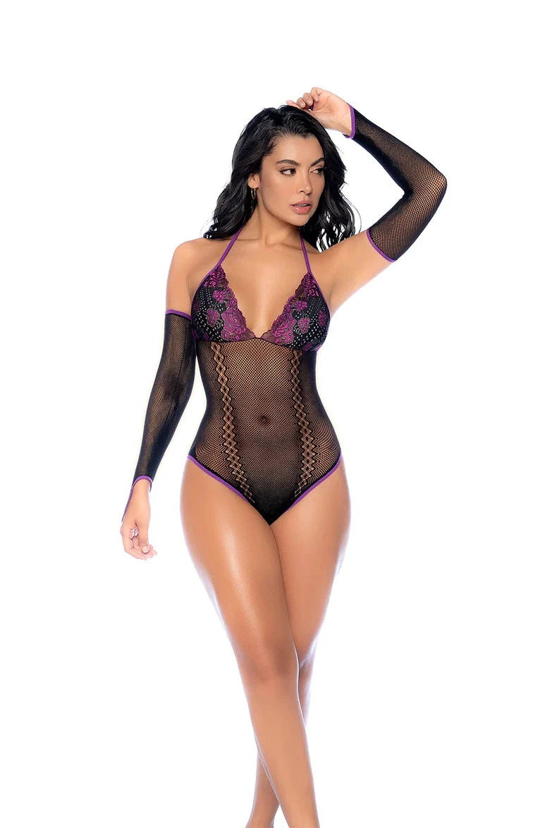 Romantic Fishnet Bodysuit by Mapalé