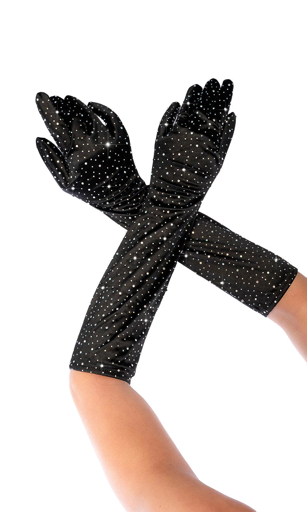 Sophisticated Rhinestone Gloves by Mapalé