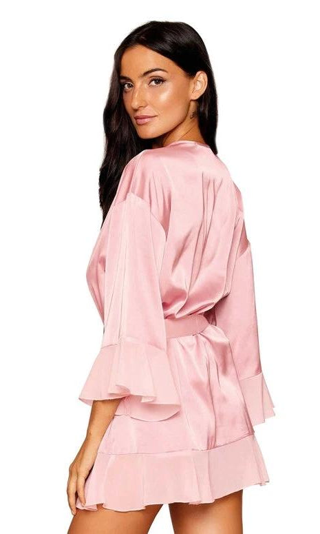 Matte Satin Robe & Teddy Set by Dreamgirl