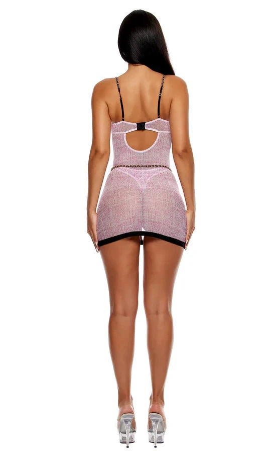 Keep It Classy Mesh Chemise Set by Forplay