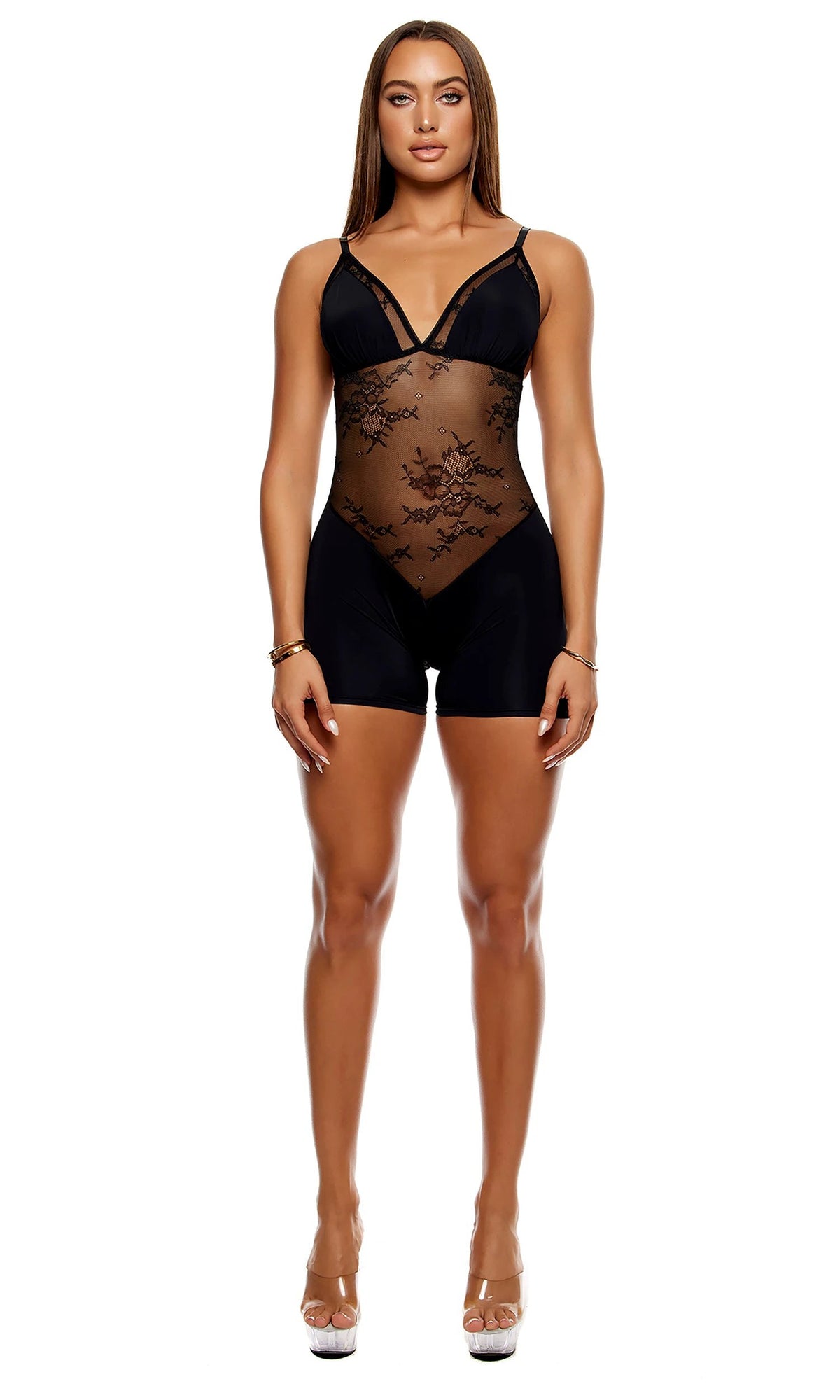 Take It Easy Lounge Lace Romper by Forplay