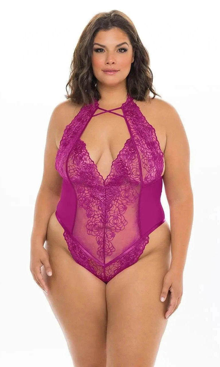 Abrielle Embroidered Teddy by Oh La La Cheri