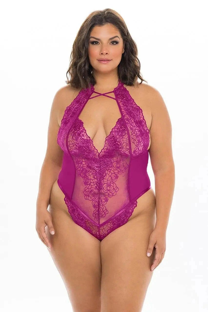Abrielle Embroidered Teddy by Oh La La Cheri