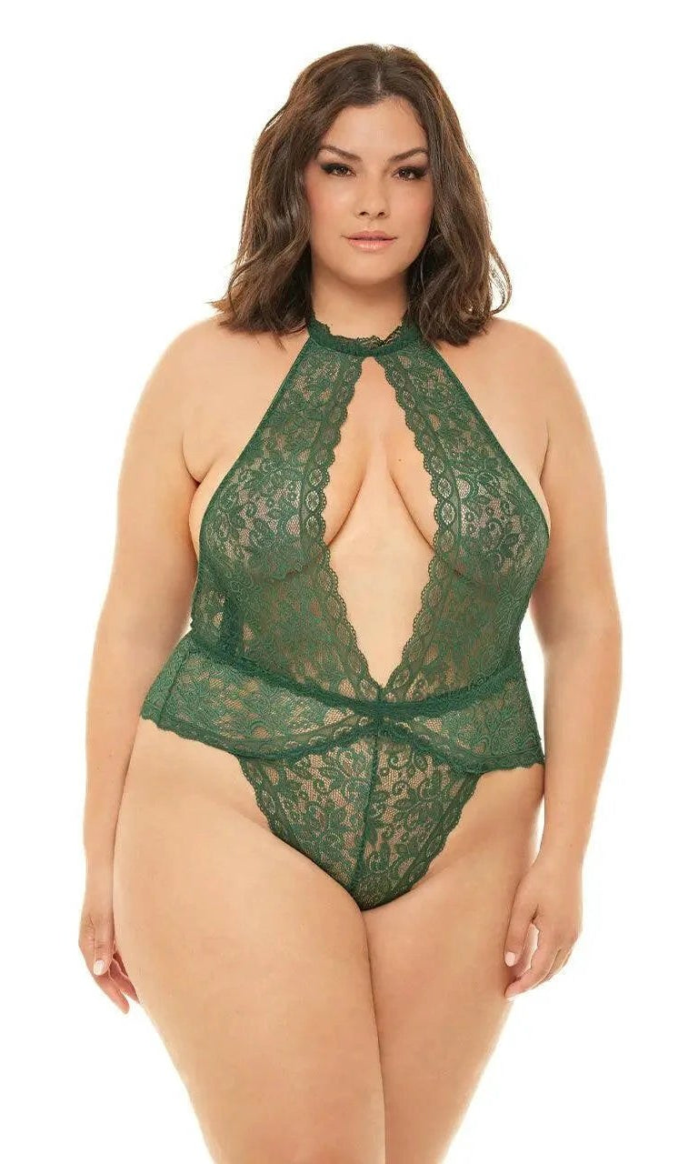 Allison All Over Lace Plunge Teddy by Oh La La Cheri