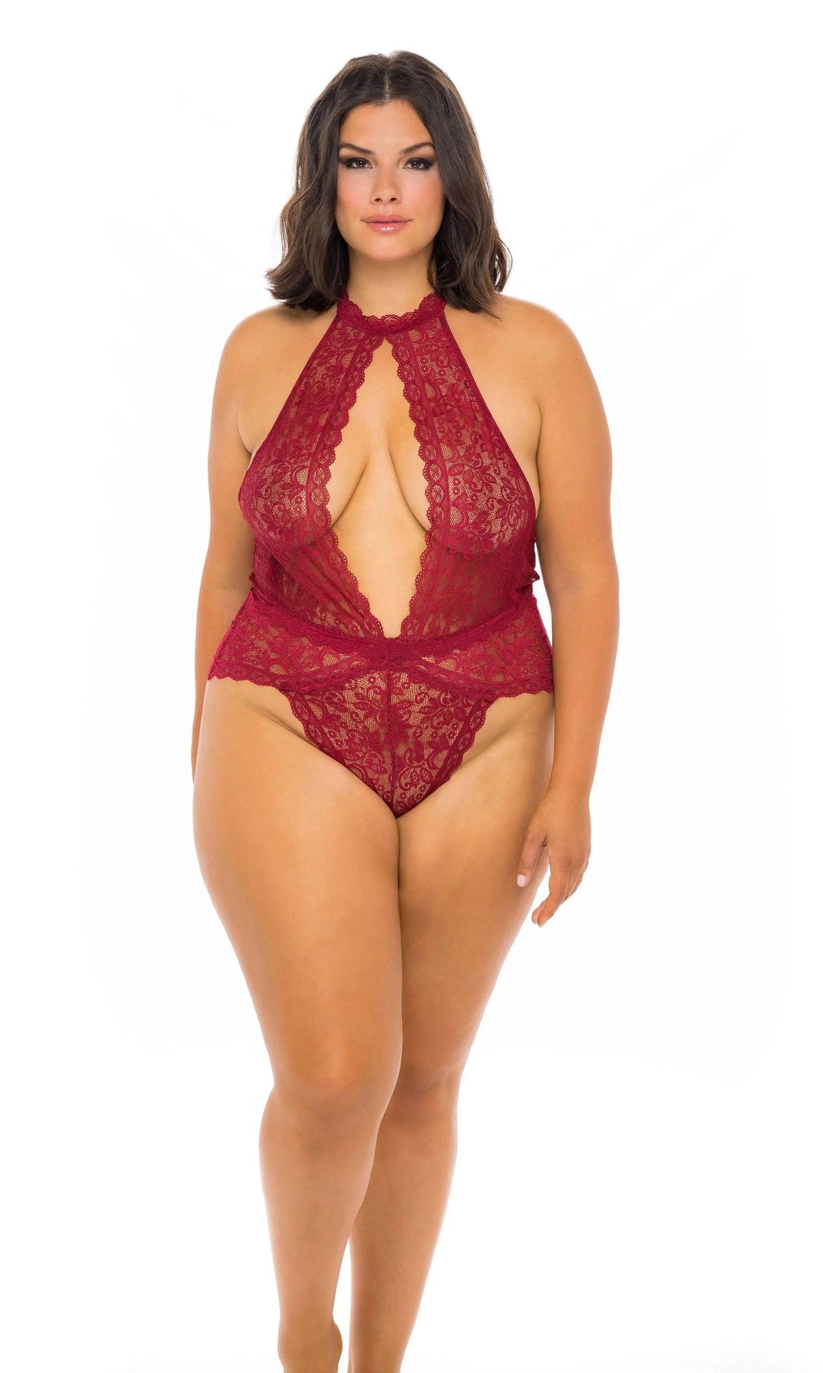 Allison All Over Lace Plunge Teddy by Oh La La Cheri
