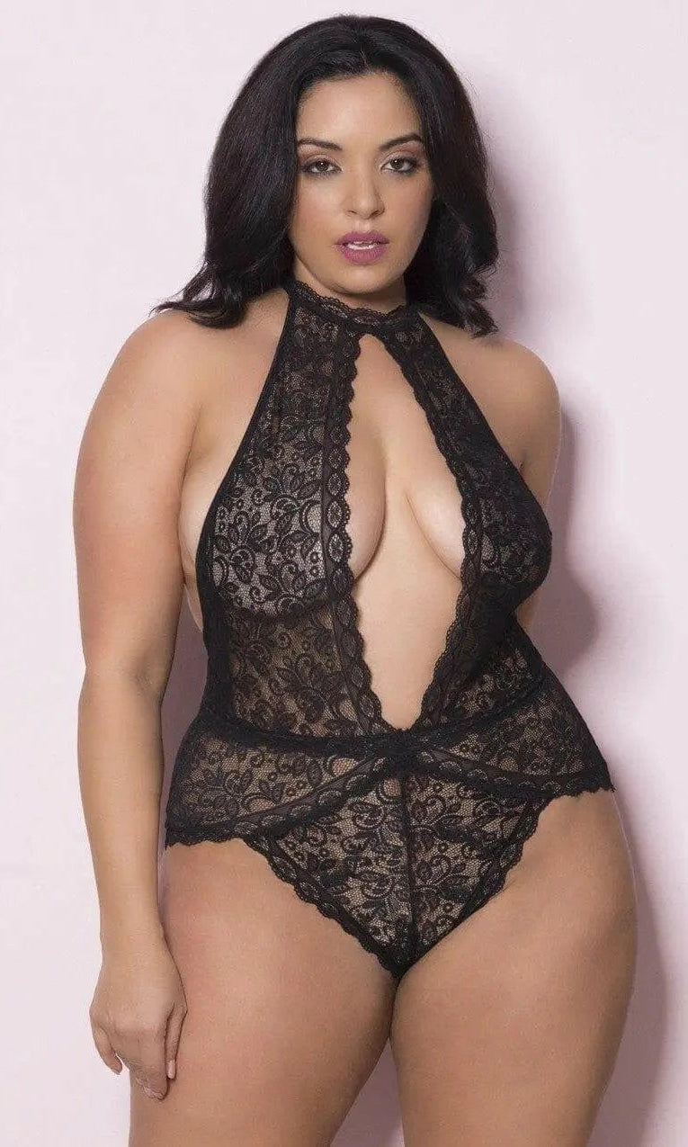 Allison All Over Lace Plunge Teddy by Oh La La Cheri