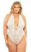 Aria Mesh Plunge Halter Teddy by Oh La La Cheri