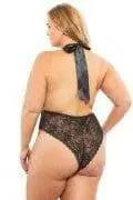 Aria Mesh Plunge Halter Teddy by Oh La La Cheri