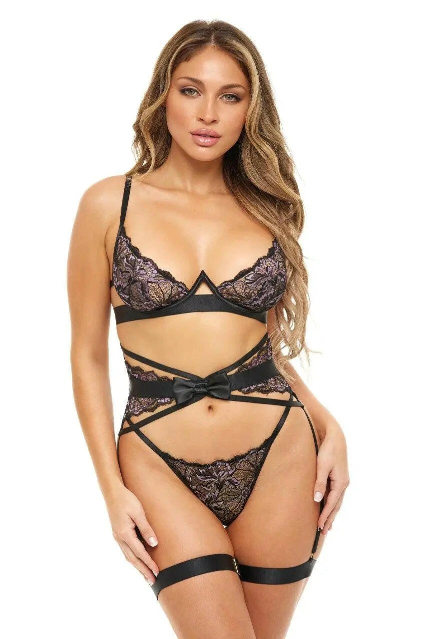 Riley 3 Piece Set with Bow Details by Oh La La Cheri