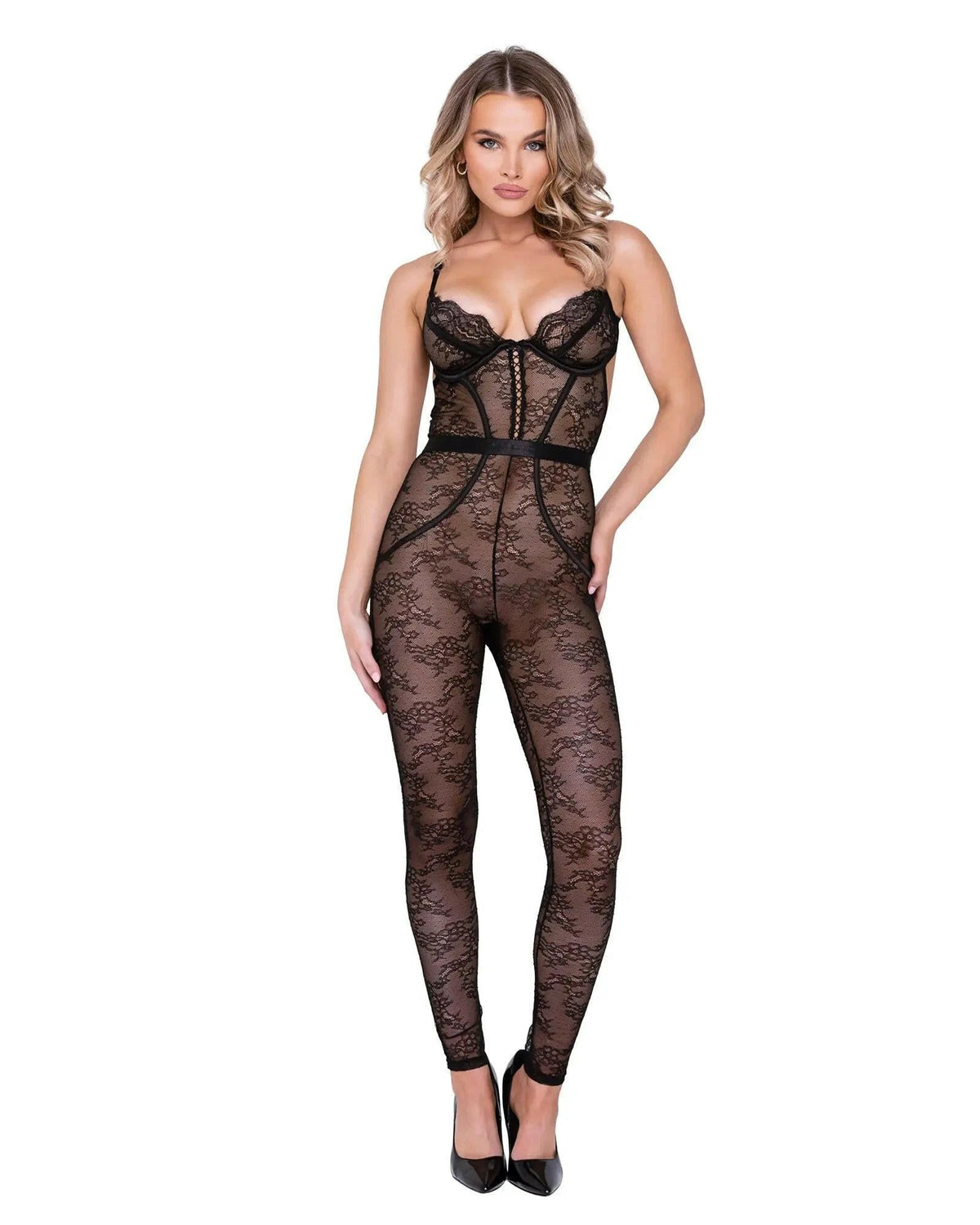 Coquette Sleeveless Catsuit by Roma Confidential