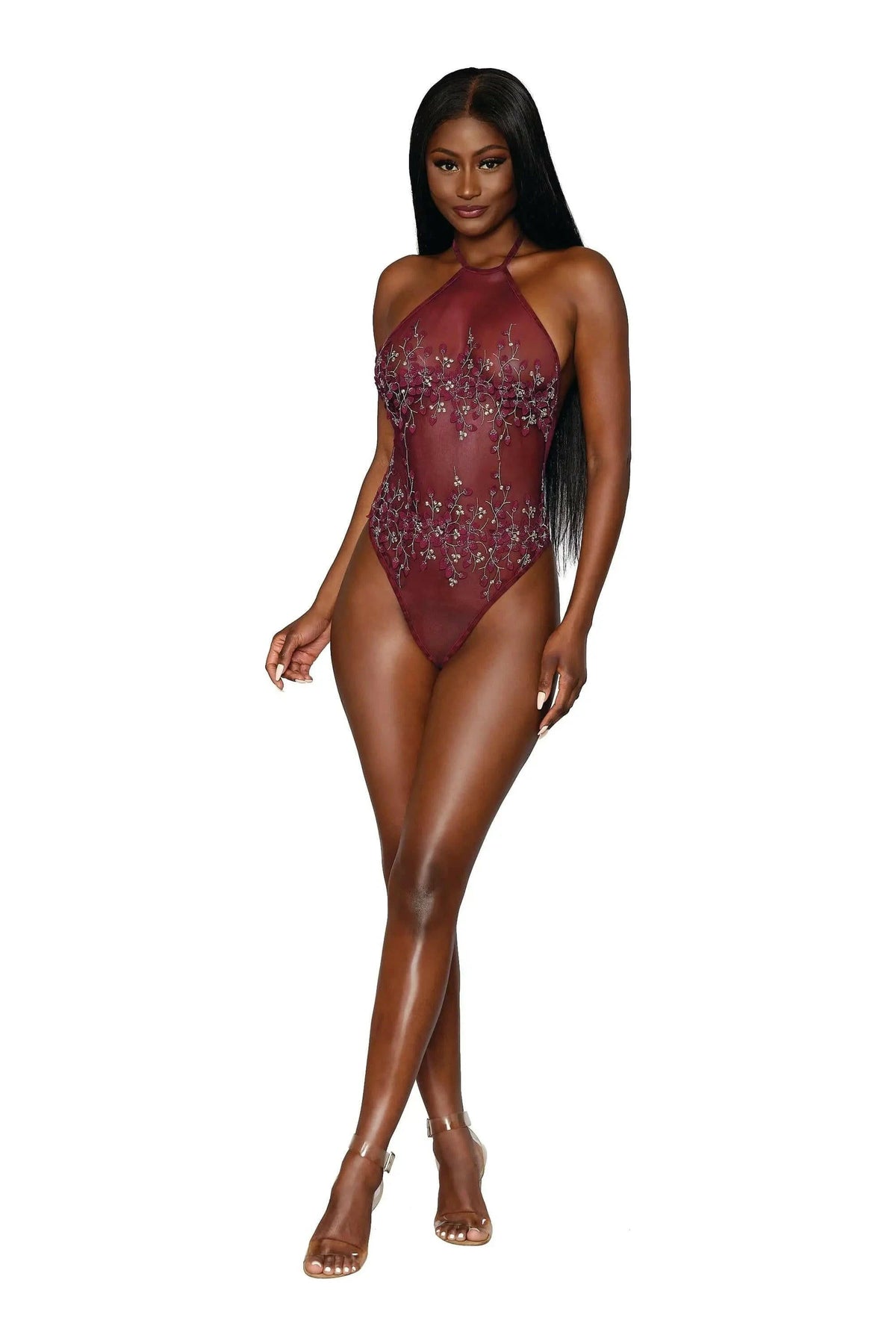 Delicate Floral Teddy by Dreamgirl