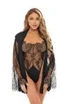 Elishia Satin Robe & Teddy Set by Oh La La Cheri