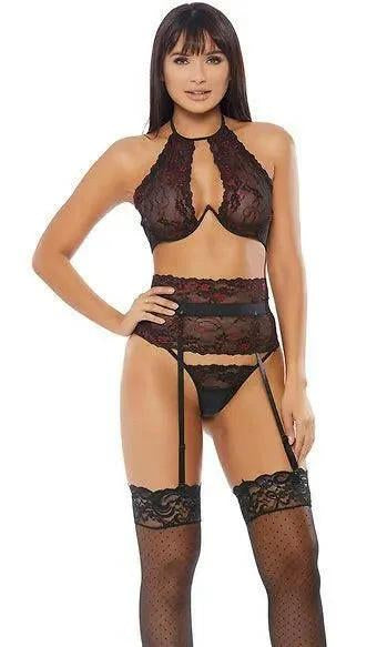 Enticed Lingerie 3 Piece Set by Forplay