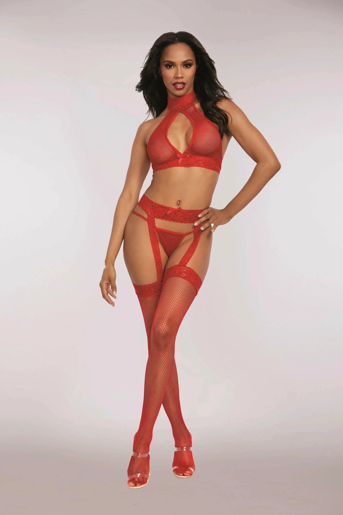Hosiery Bodystocking 3 Piece Set by Dreamgirl