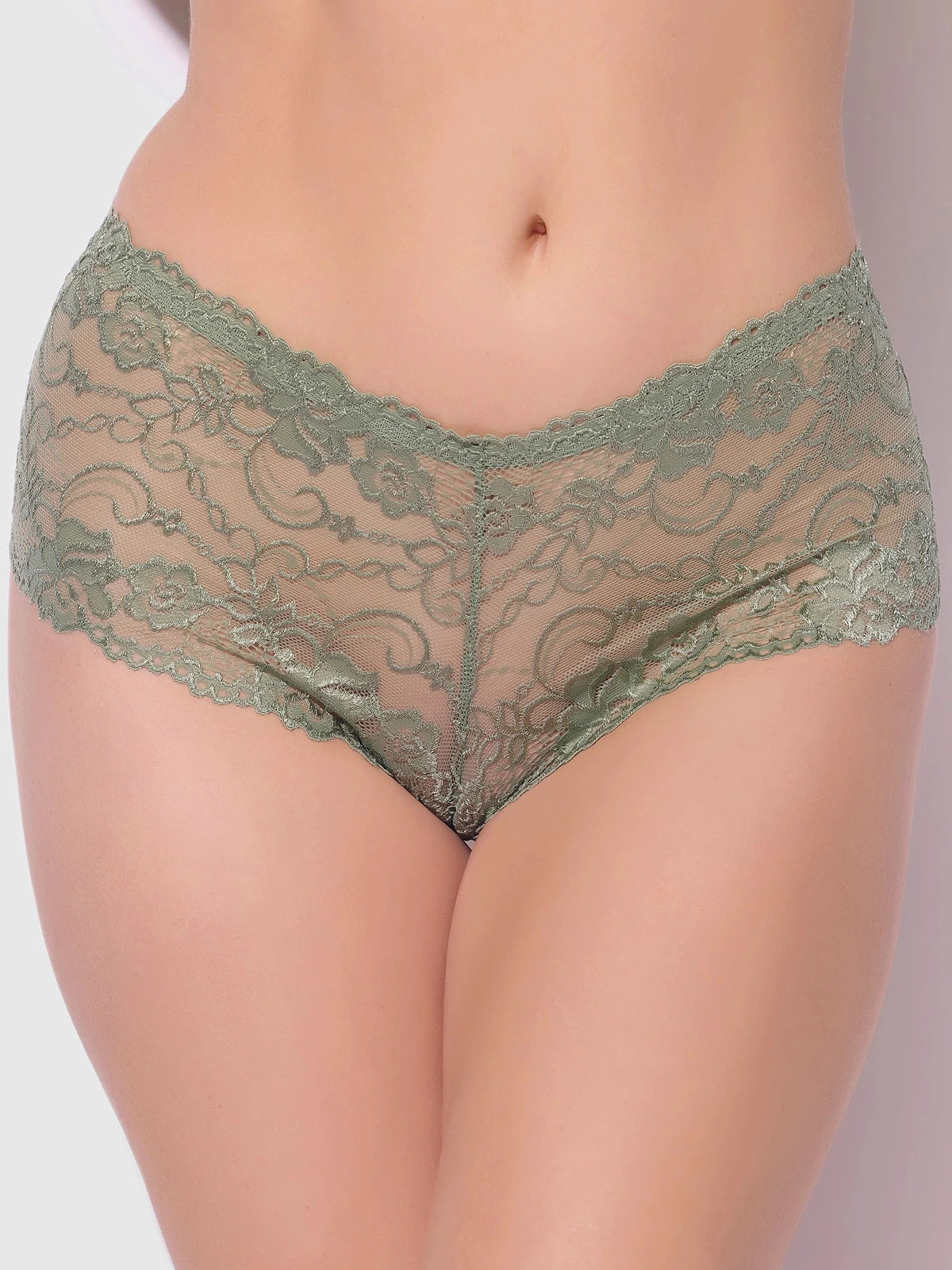 Caitlin Floral Lace Cheeky by House of Desire