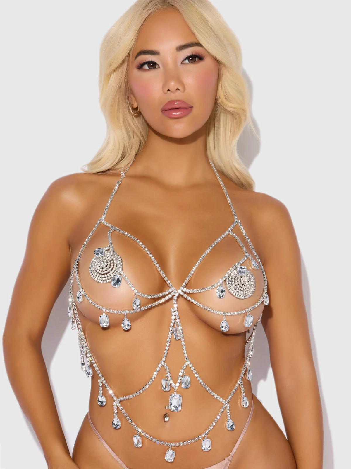 Oversized Rhinestone Top by House of Desire