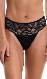 Dark Romance Natural Rise Thong by Hanky Panky