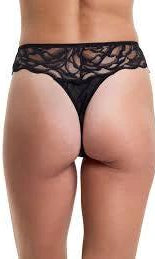 Dark Romance Natural Rise Thong by Hanky Panky