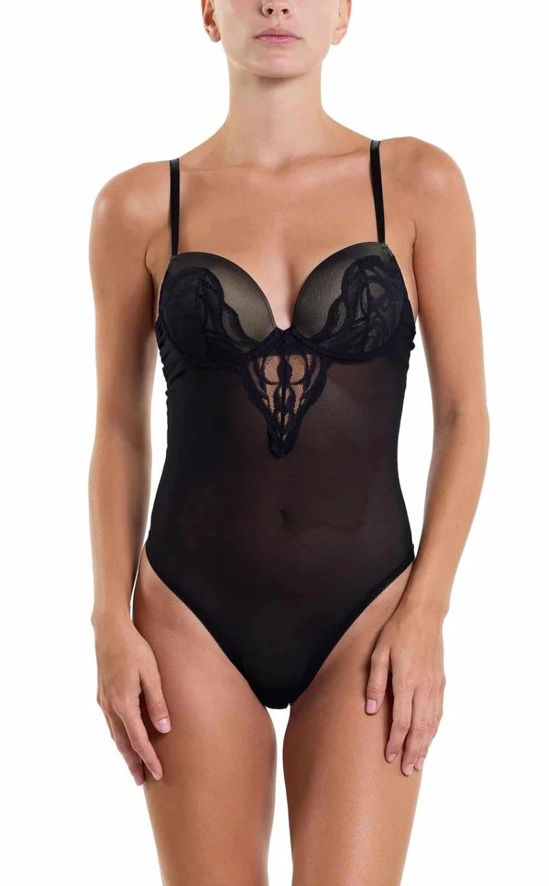 Dark Romance Molded Underwire Bodysuit by Hanky Panky