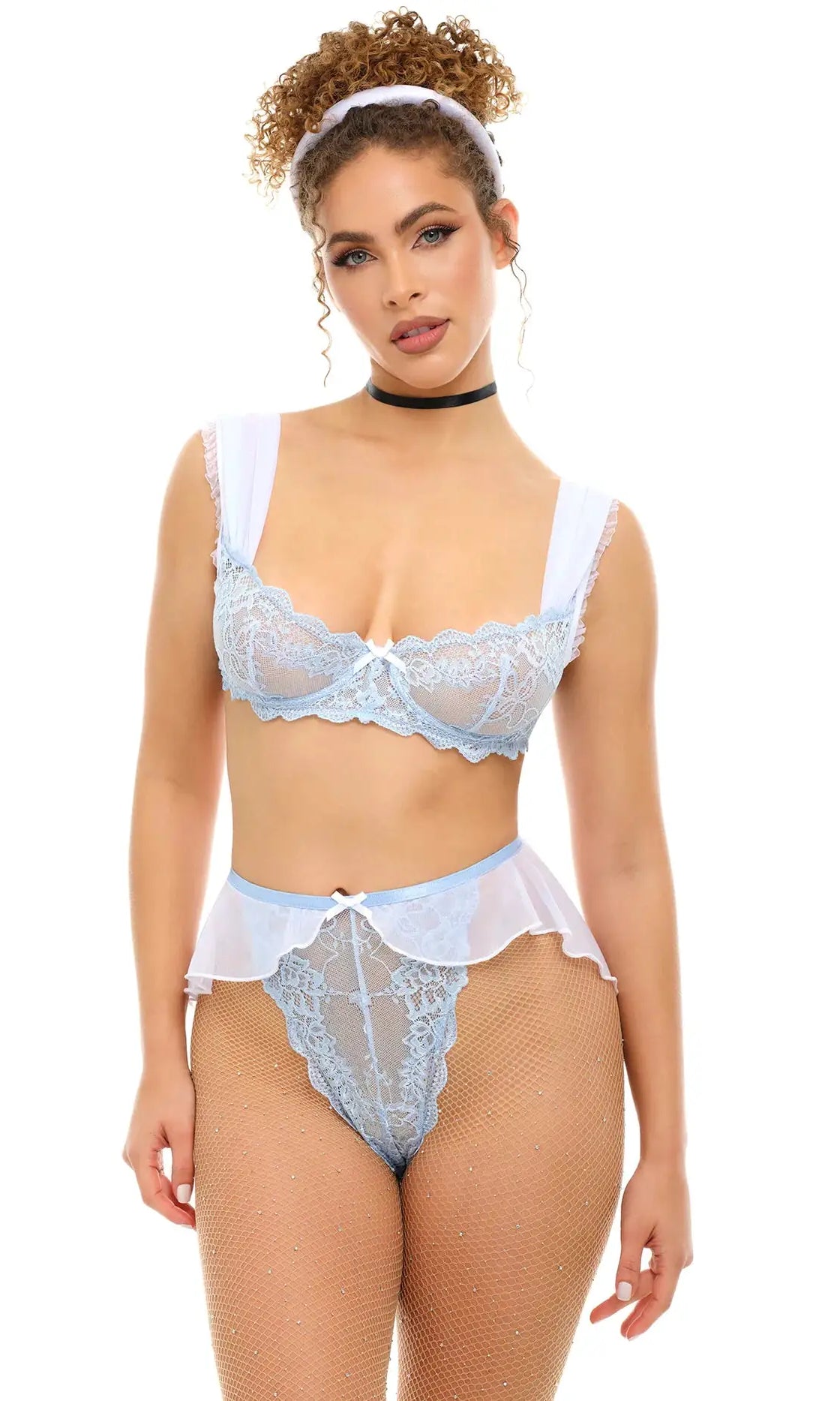 Cheri-Ella Lace Costume Lingerie Set by Oh La La Cheri