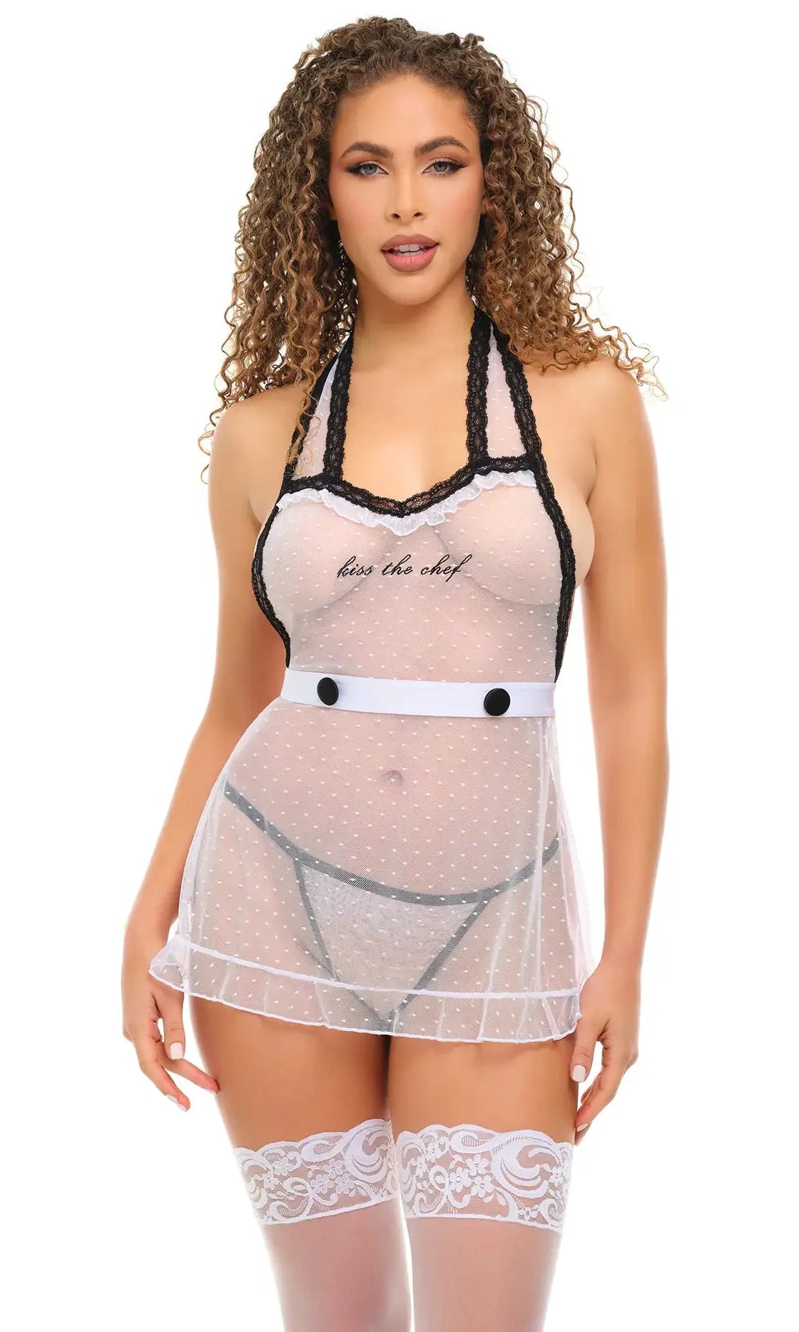 Kiss the Chef Apron Lingerie Costume Set by Oh La La Cheri