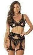 Janet Eyelash Lace 3 Piece Set by Oh La La Cheri