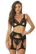 Janet Eyelash Lace 3 Piece Set by Oh La La Cheri