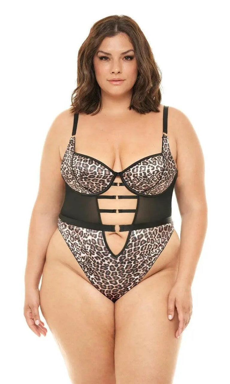 Journee Leopard Print Teddy by Oh La La Cheri
