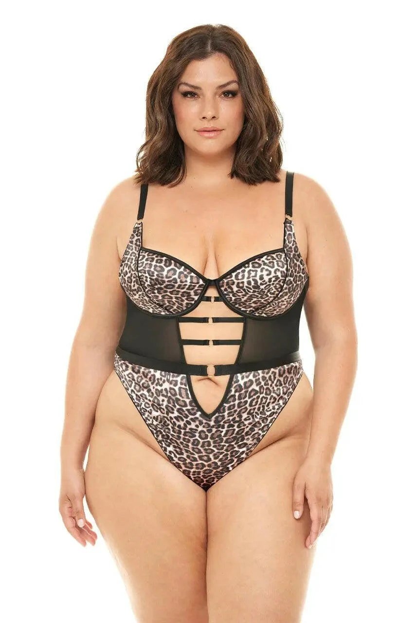 Journee Leopard Print Teddy by Oh La La Cheri