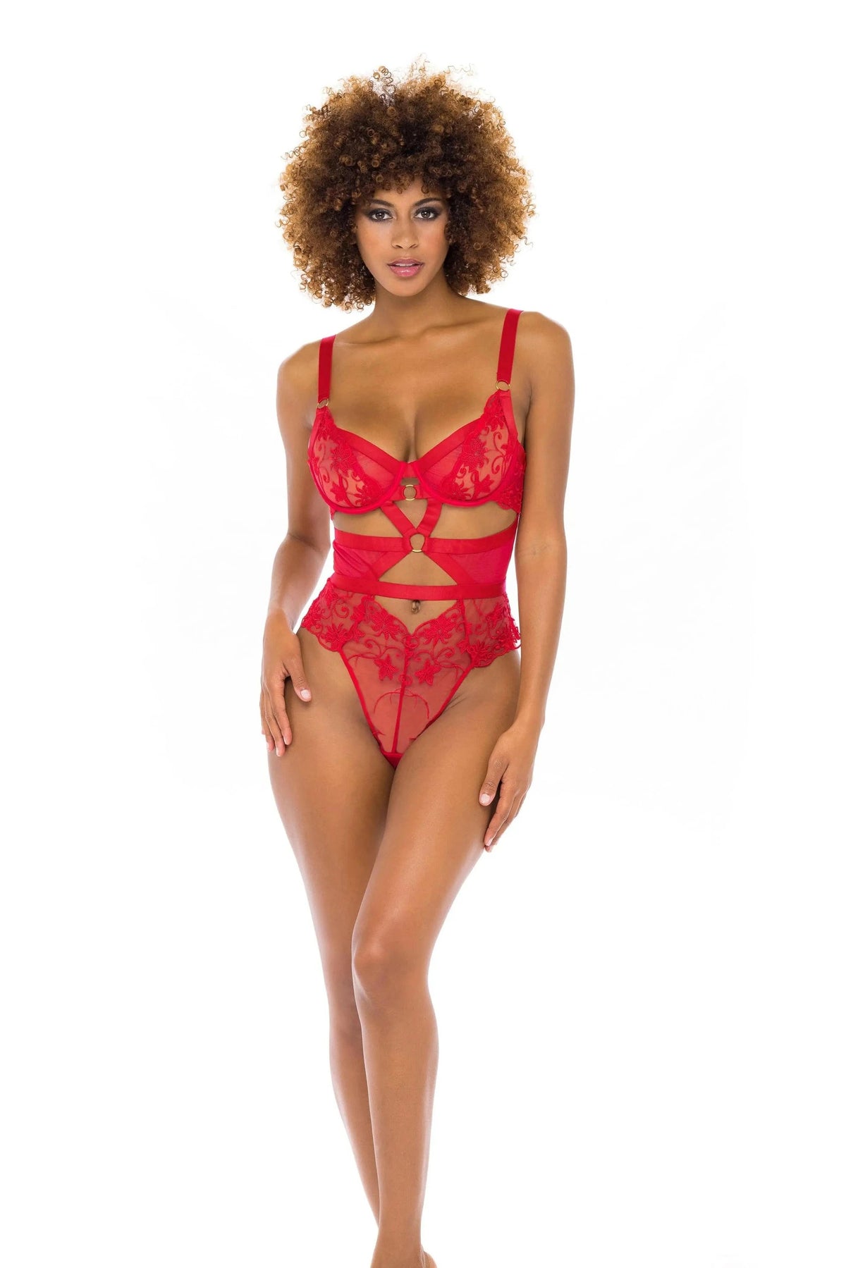 Justine Embroidered Teddy by Oh La La Cheri