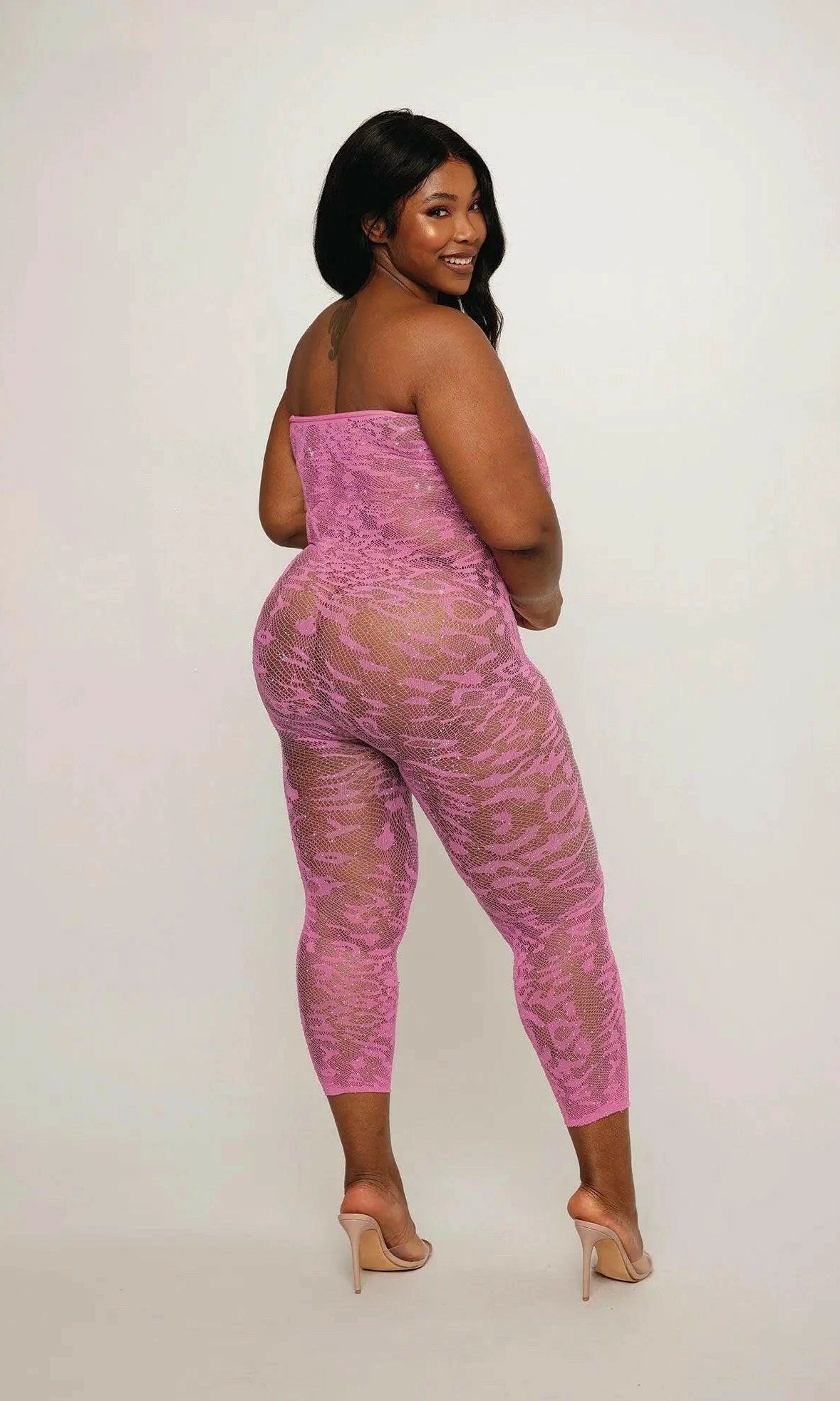 Leopard Patterned Bodystocking by Dreamgirl