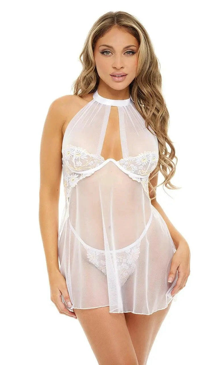 Lia Floral Embroidered Babydoll by Oh La La Cheri