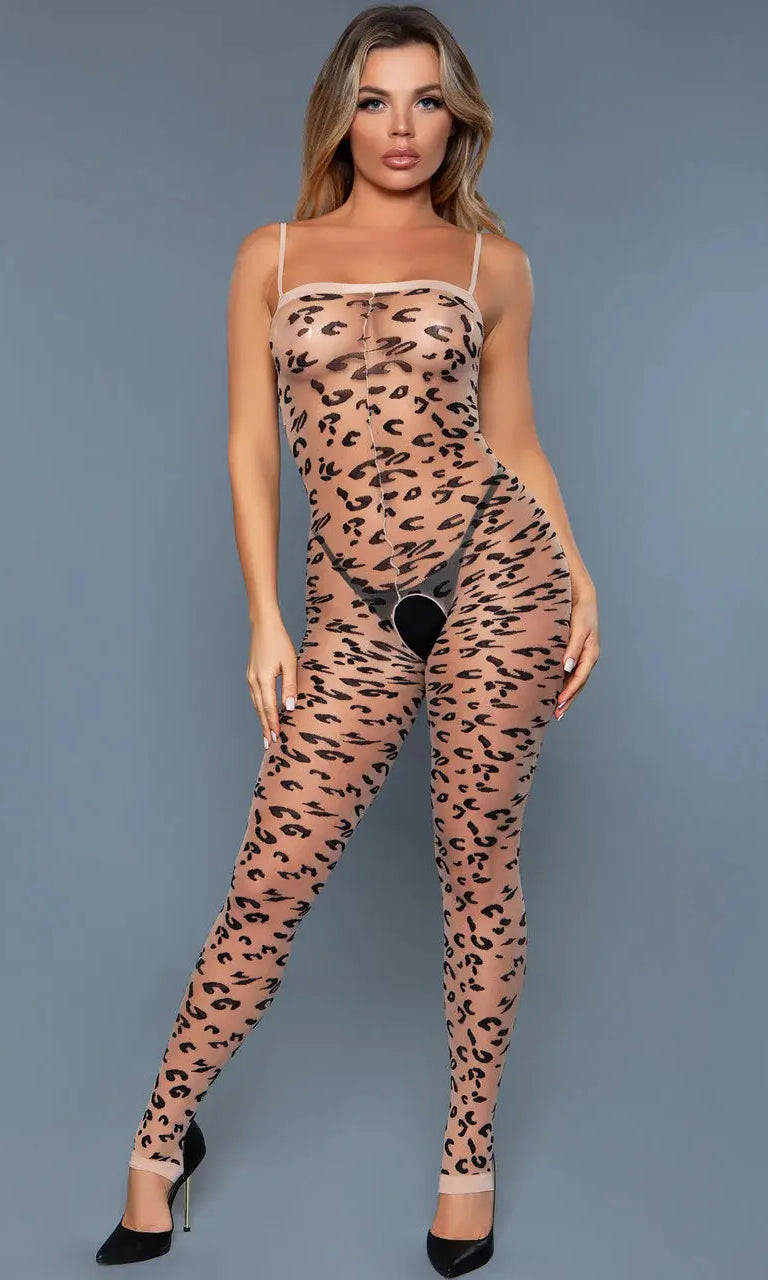 Luscious Leopard Bodystocking by BeWicked
