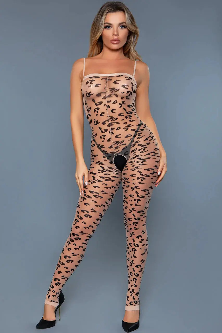 Luscious Leopard Bodystocking by BeWicked