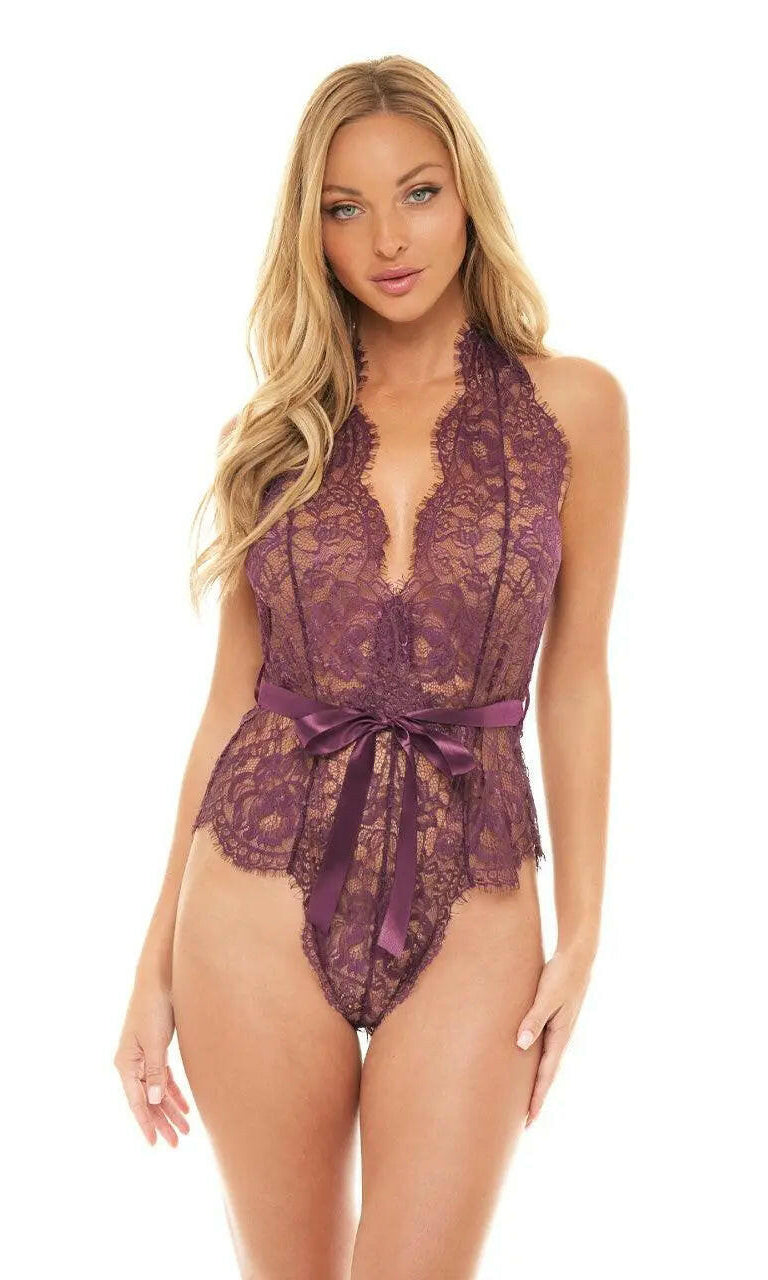 Naomi Eyelash Lace Teddy by Oh La La Cheri
