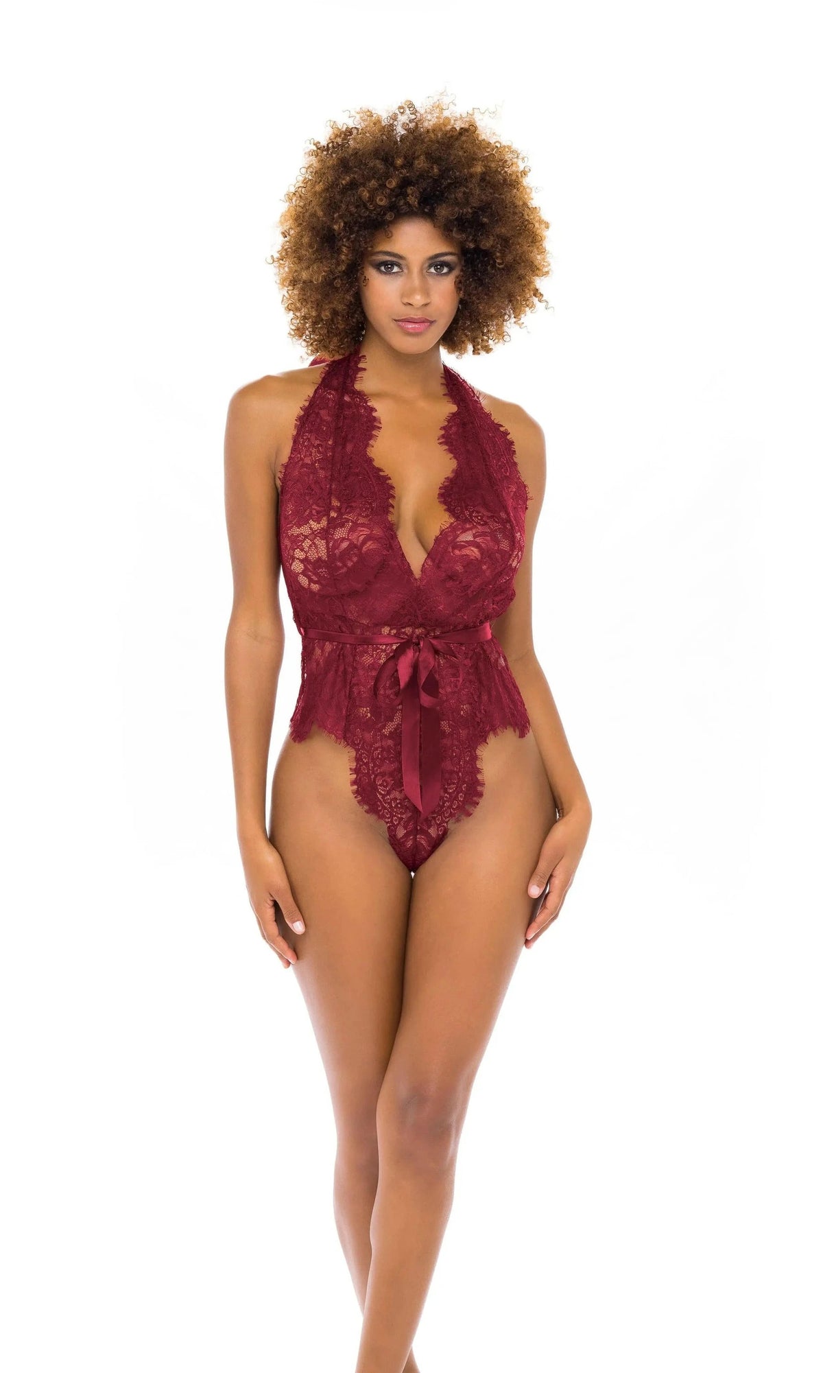 Naomi Eyelash Lace Teddy by Oh La La Cheri