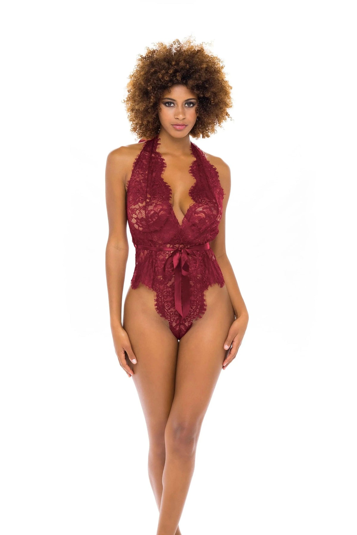 Naomi Eyelash Lace Teddy by Oh La La Cheri