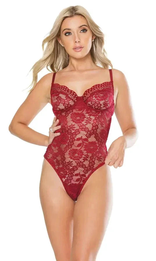 Ruby Romance Teddy by Coquette