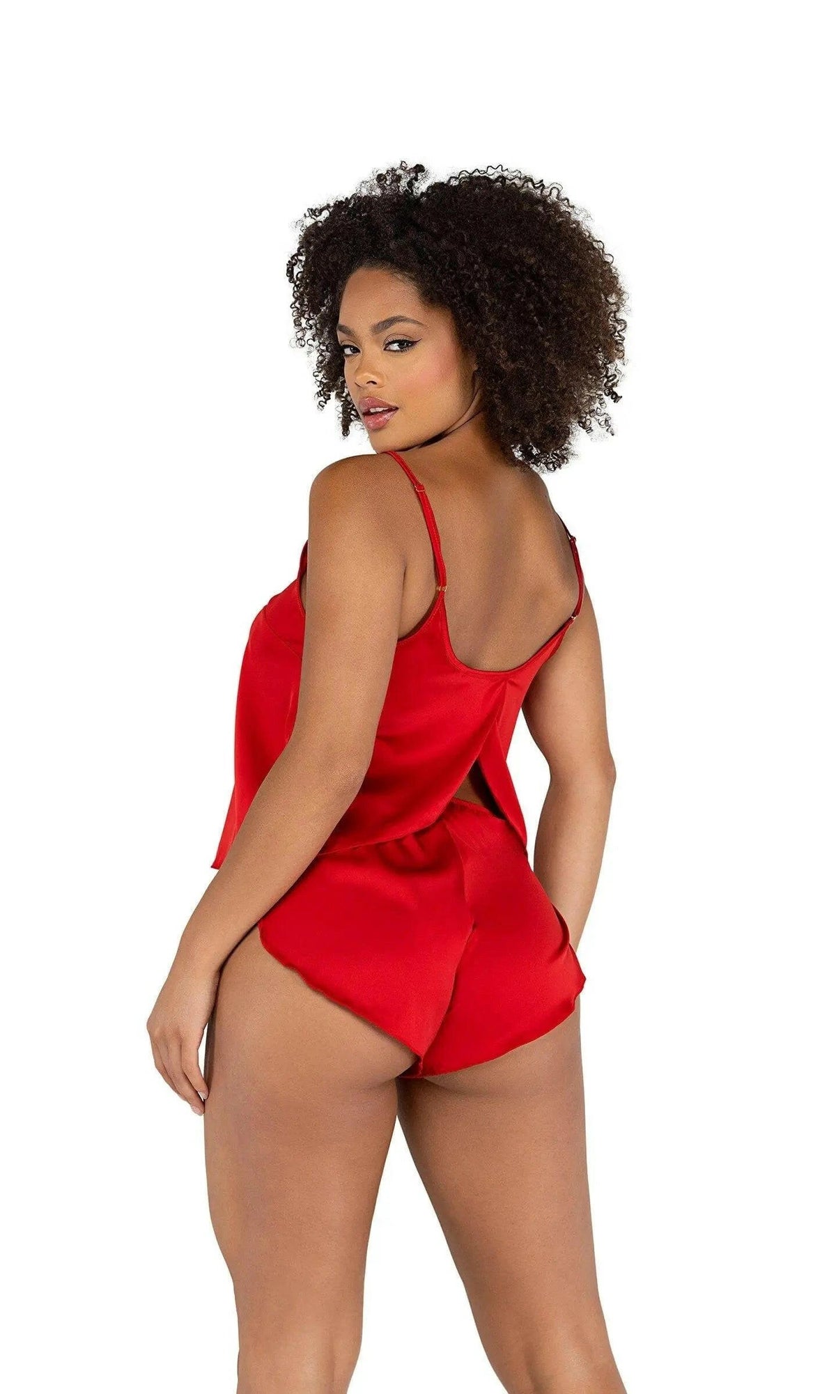 Soft Satin Tulip Short Set by Roma Confidential
