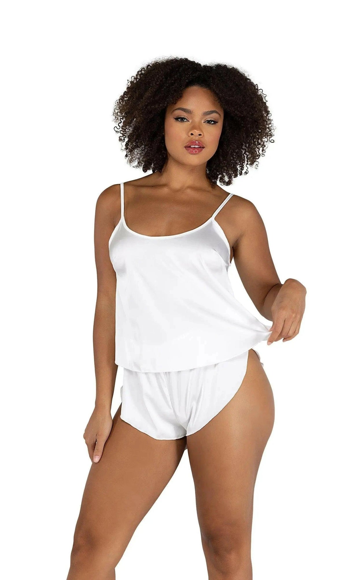 Soft Satin Tulip Short Set by Roma Confidential