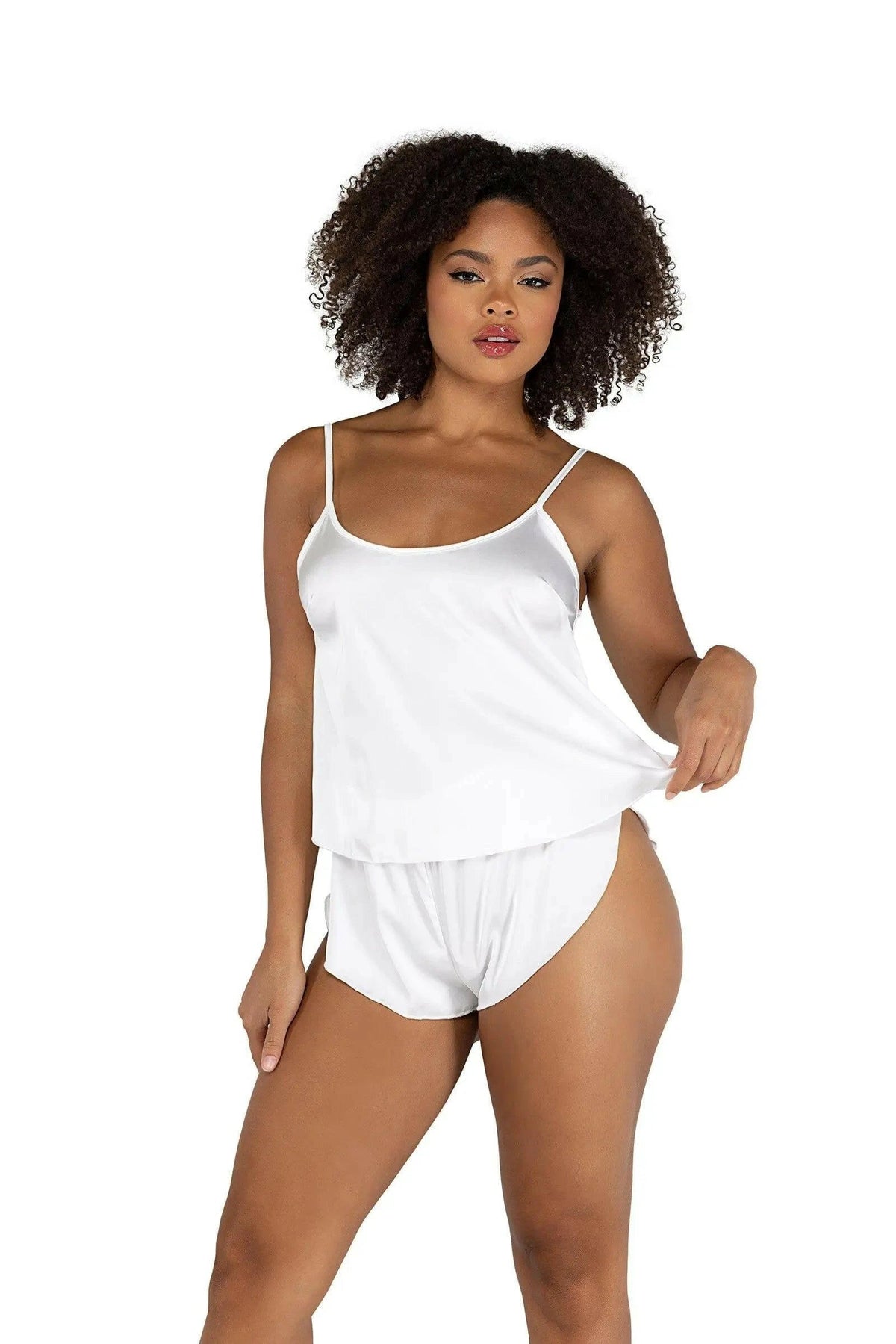 Soft Satin Tulip Short Set by Roma Confidential
