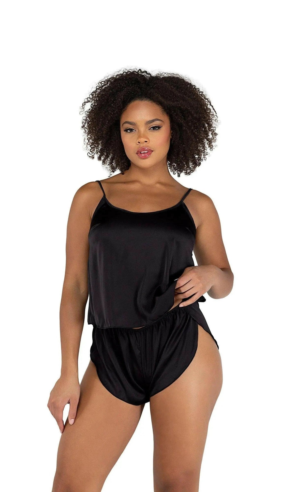 Soft Satin Tulip Short Set by Roma Confidential