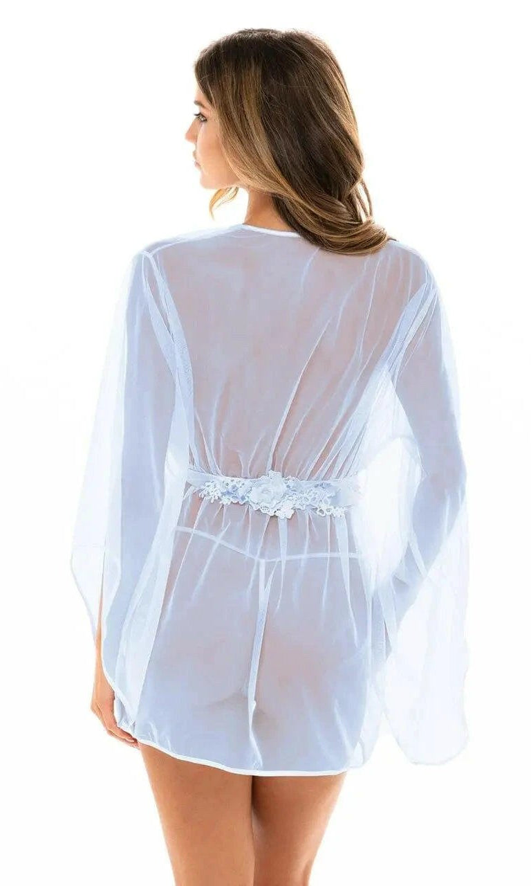 Sydney Embroidered Short Robe by Oh La La Cheri