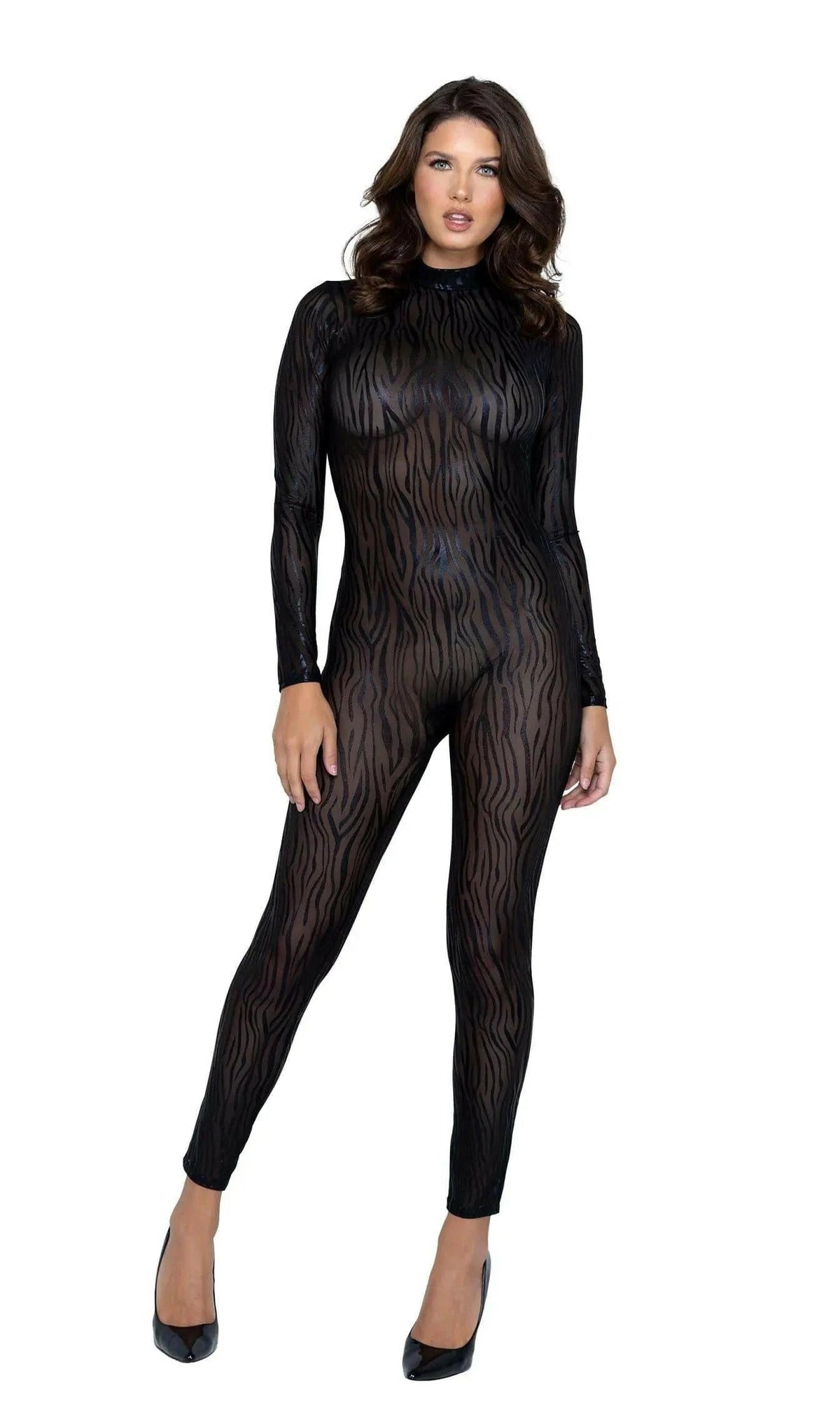 Wild Stripe Catsuit by Roma Confidential