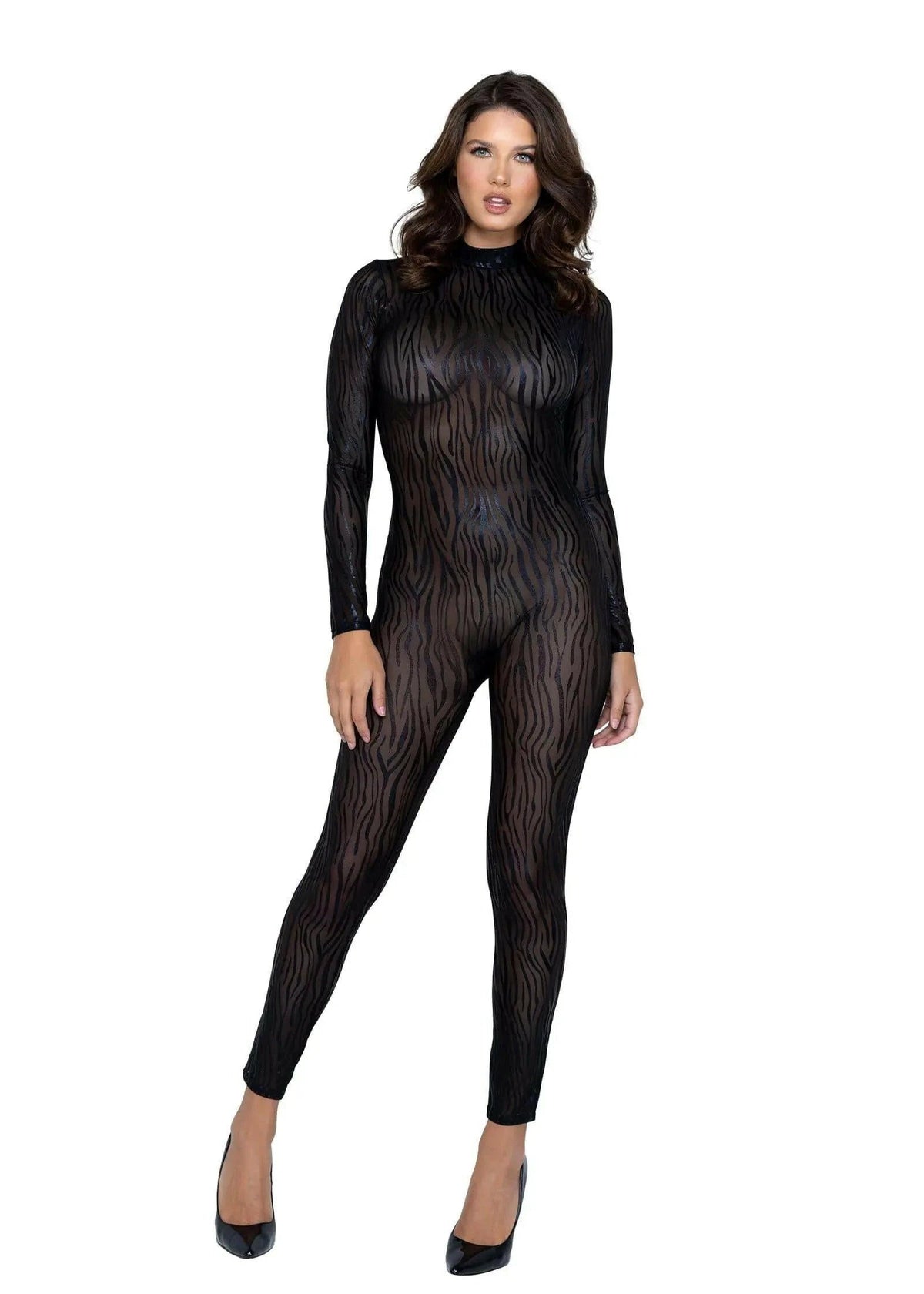 Wild Stripe Catsuit by Roma Confidential