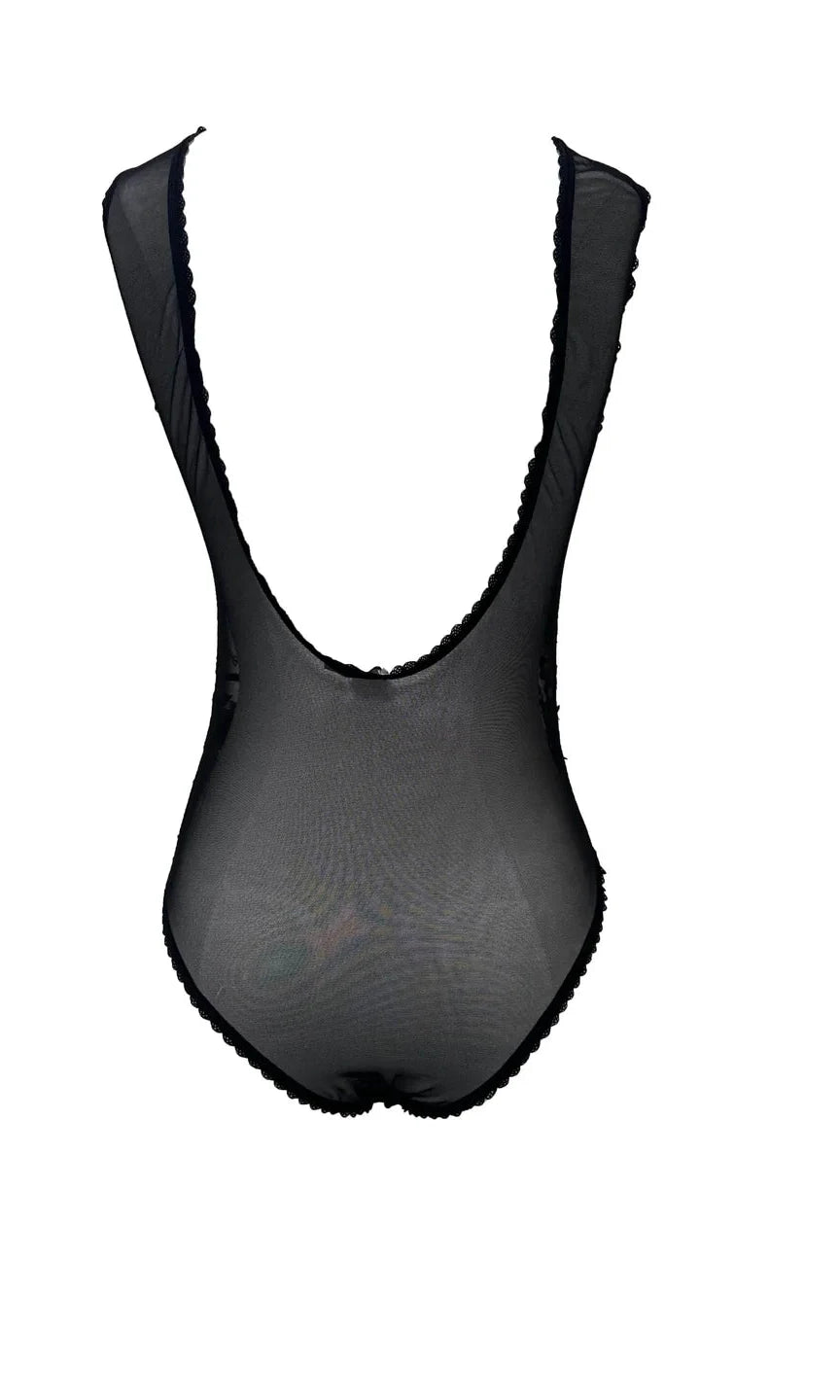 Aphrodite 3D Embroidered Bodysuit by Carol Coelho Intimates