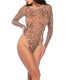 Leopard Print Mesh Bodysuit by Mapalé