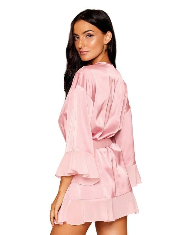 Matte Satin Robe & Teddy Set by Dreamgirl