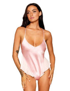 Matte Satin Robe & Teddy Set by Dreamgirl