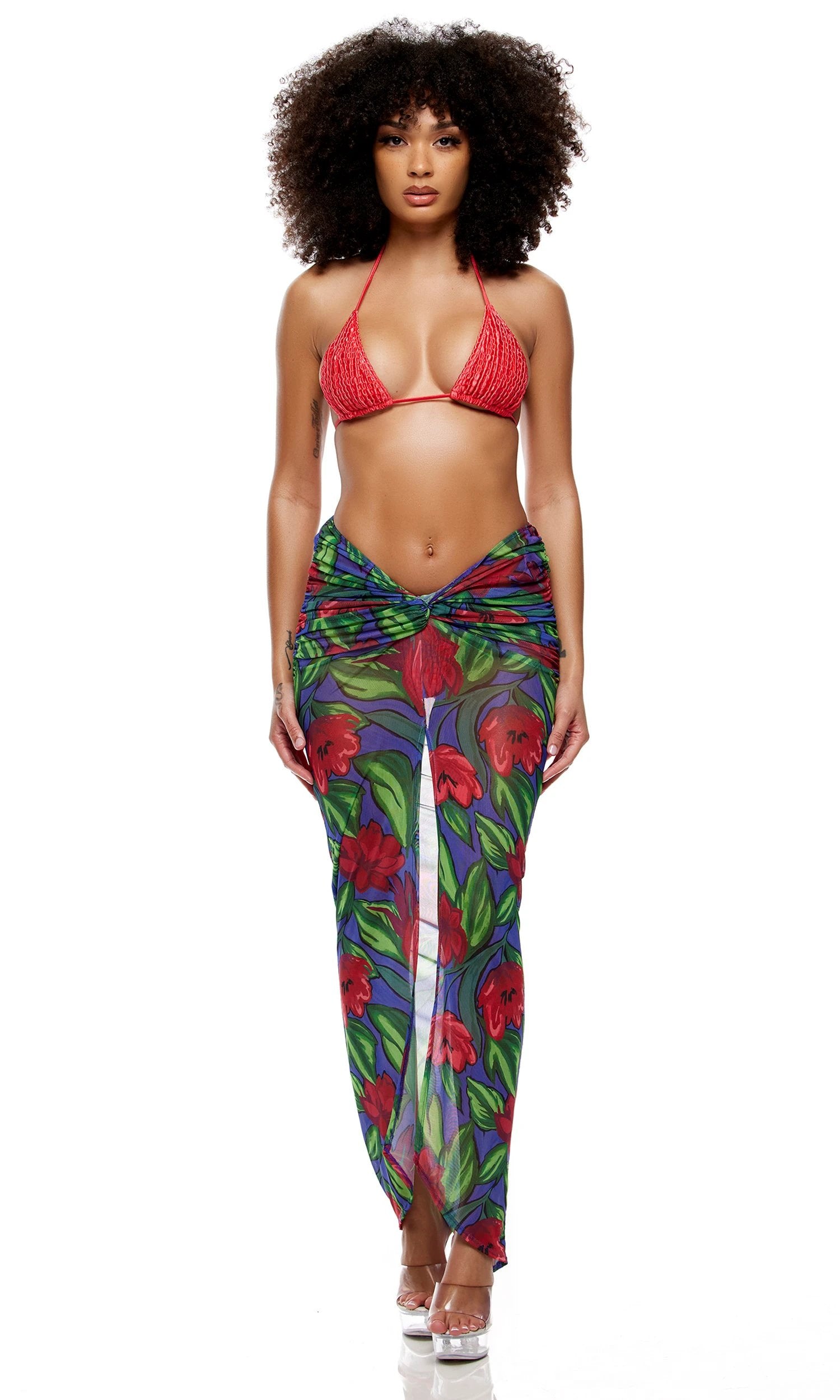Calabria Mesh Pool Maxi Skirt by Forplay